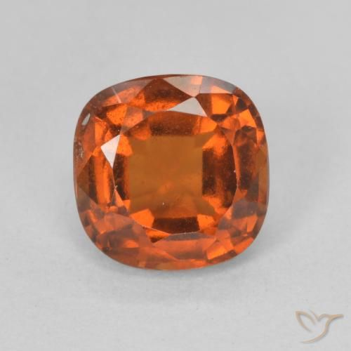 1.93ct Natürlicher rötlich-orange Hessonit-Granat, Kissen, VS