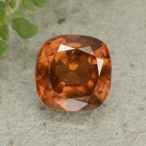 1.92ct Natürlicher Mitteldunkles Orange Hessonit-Granat, Kissen, VS