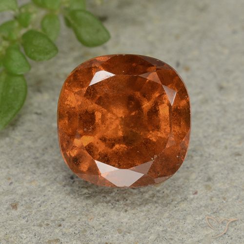 1.95ct Natürlicher Mitteldunkles Orange Hessonit-Granat, Kissen, VS-SI