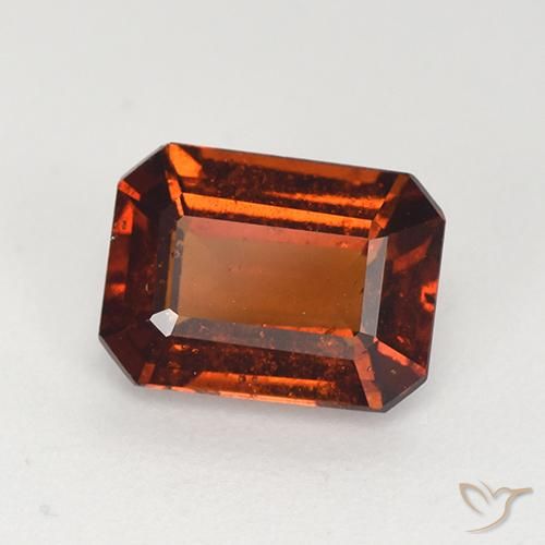 2.23ct Natürlicher Mittelorange Hessonit-Granat, Smaragdschliff, VS
