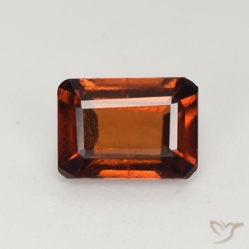1.95ct Natürlicher tieforange Hessonit-Granat, Smaragdschliff, VS