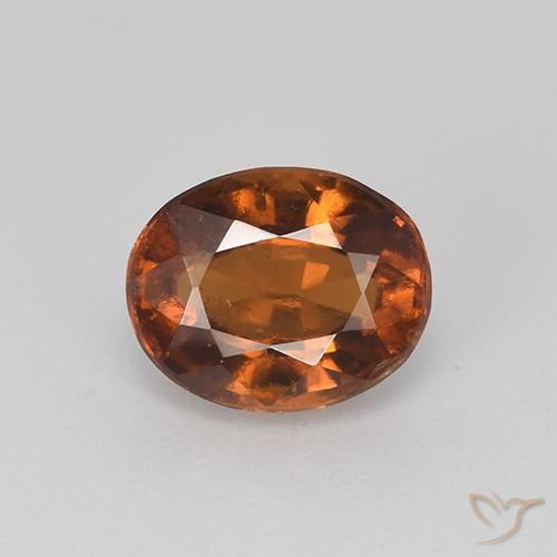 1.52ct Natürlicher rötlich-orange Hessonit-Granat, Oval, VS
