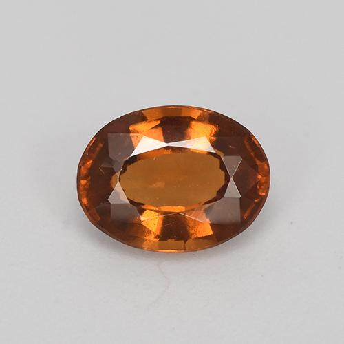 1,27 ctw natürlicher orangefarbener Hessonit, Oval Schliff, VS