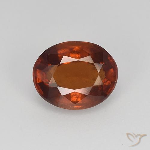 1.56ct Natürlicher Warmes Braun Hessonit-Granat, Oval, VS