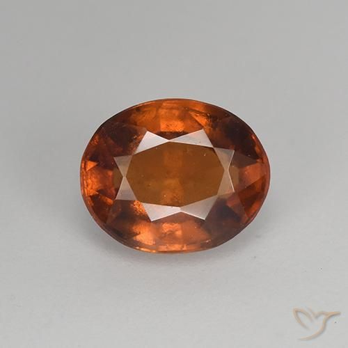 1.37ct Natürlicher Tiefes Zimtbraun Hessonit-Granat, Oval, VS