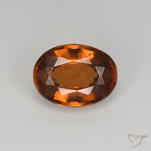 1.60ct Natürlicher Lebkuchen braun Hessonit-Granat, Oval, VS