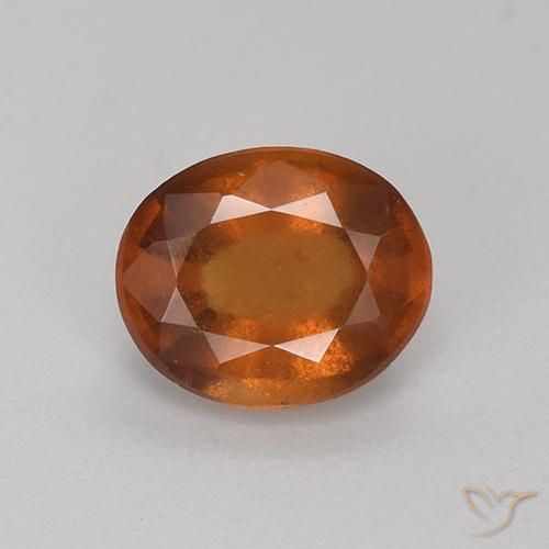 1.91ct Natürlicher Dunkelorange Hessonit-Granat, Oval, VS-SI