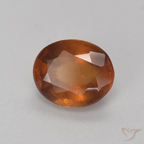 9,17 ctw natürlicher Dunkelorange Hessonit-Granat, Oval, VS-SI