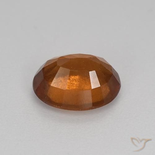 9,17 ctw natürlicher Dunkelorange Hessonit-Granat, Oval, VS-SI
