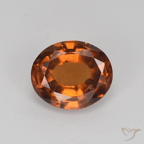 1.86ct Natürlicher Orangenbraun Hessonit-Granat, Oval, VS-SI