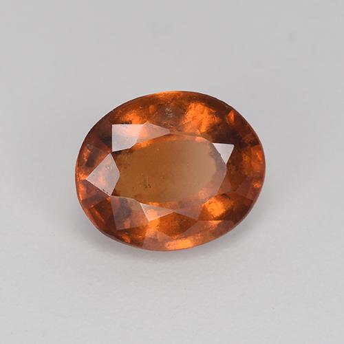 2,26 ctw natürlicher brauner Hessonit, Oval Schliff, VS-SI