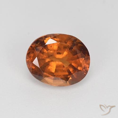 1.86ct Natürlicher Mittel braun Hessonit-Granat, Oval, VS-SI