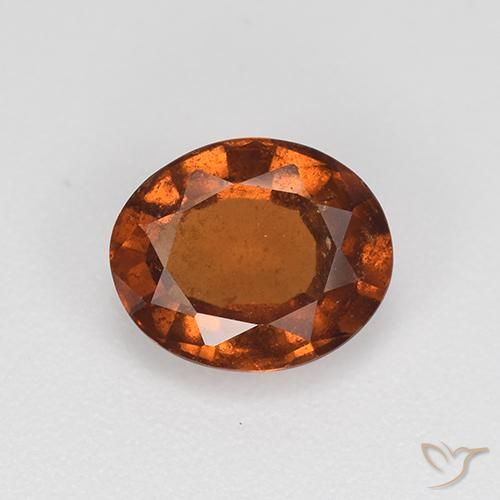 2.00ct Natürlicher Orangenbraun Hessonit-Granat, Oval, VS-SI