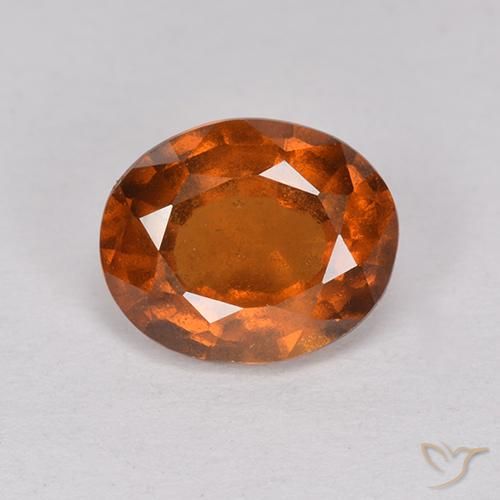 1.84ct Natürlicher Dunkelorange Hessonit-Granat, Oval, VS-SI