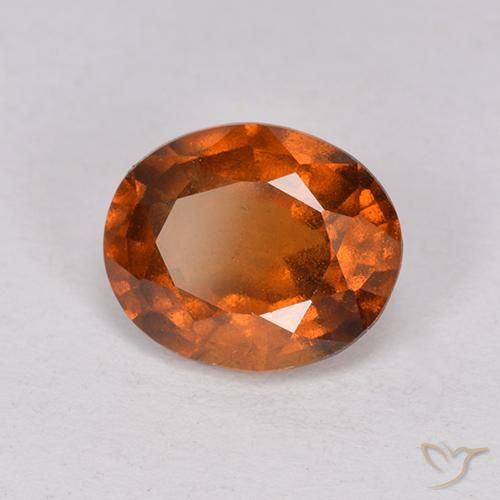 9,17 ctw natürlicher Dunkelorange Hessonit-Granat, Oval, VS-SI