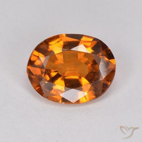 1.78ct Natürlicher Mitteldunkles Orange Hessonit-Granat, Oval, VS-SI