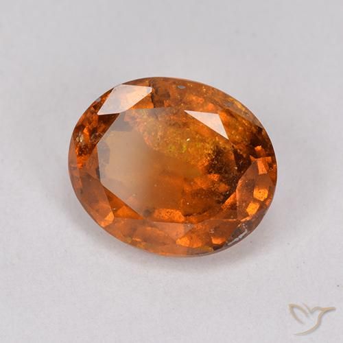 9,17 ctw natürlicher Mitteldunkles Orange Hessonit-Granat, Oval, VS-SI