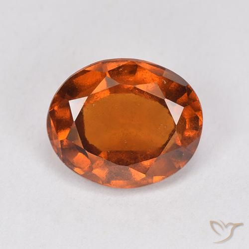 2.46ct Natürlicher Amber Orange Hessonit-Granat, Oval, VS-SI