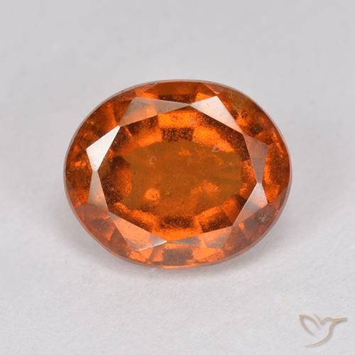 2.64ct Natürlicher Amber Orange Hessonit-Granat, Oval, VS-SI