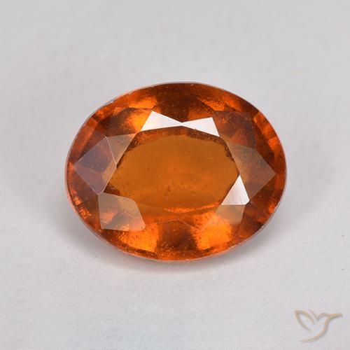 2.72ct Natürlicher rötlich-orange Hessonit-Granat, Oval, VS-SI