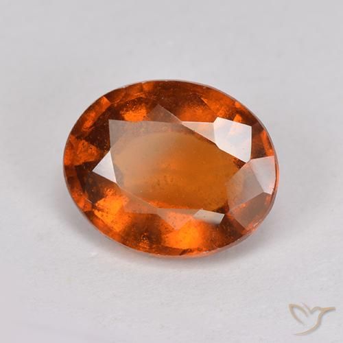 9,17 ctw natürlicher rötlich-orange Hessonit-Granat, Oval, VS-SI