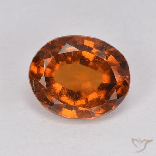 2.56ct Natürlicher Amber Orange Hessonit-Granat, Oval, VS-SI