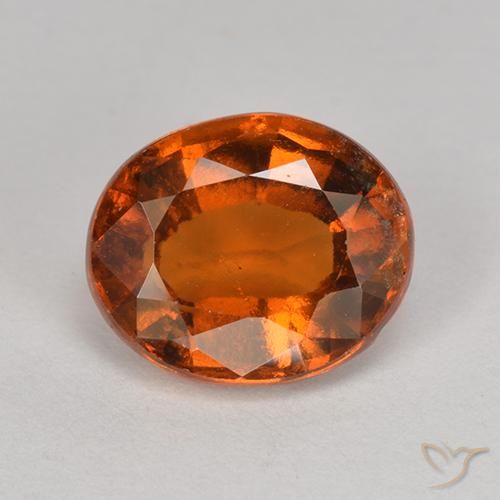 2.07ct Natürlicher rötlich-orange Hessonit-Granat, Oval, VS