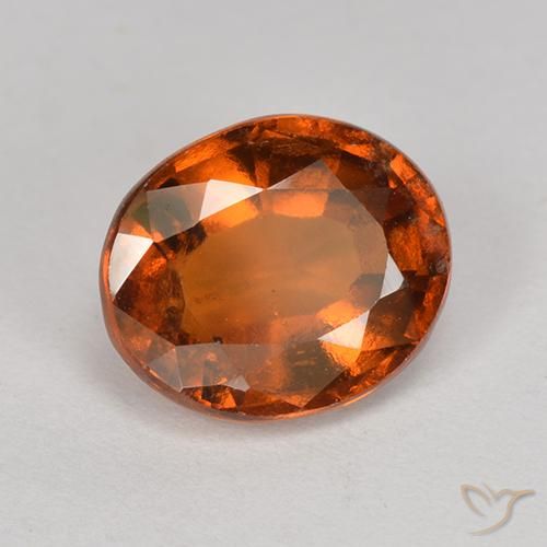 9,17 ctw natürlicher rötlich-orange Hessonit-Granat, Oval, VS