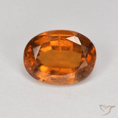 2.01ct Natürlicher tieforange Hessonit-Granat, Oval, VS
