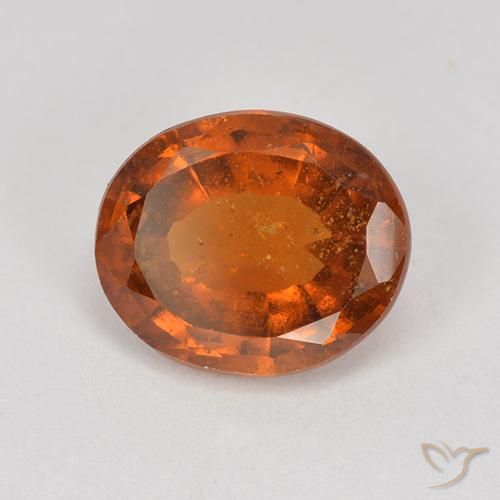 9,17 ctw natürlicher rötlich-orange Hessonit-Granat, Oval, VS-SI