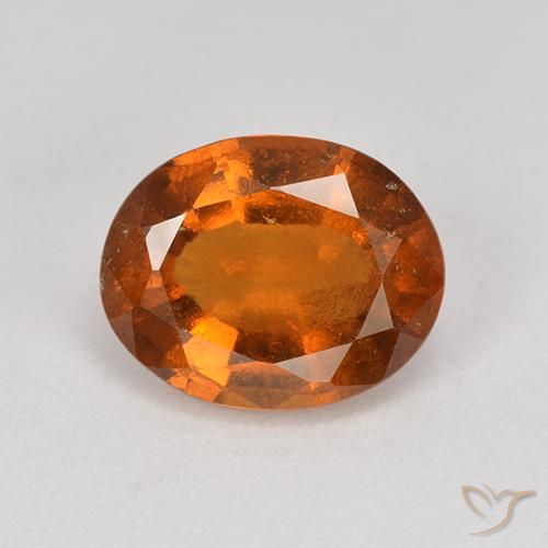 2.28ct Natürlicher tieforange Hessonit-Granat, Oval, VS