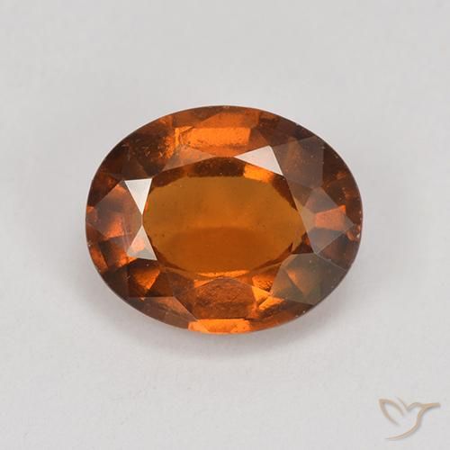 1.88ct Natürlicher rötlich-orange Hessonit-Granat, Oval, VS