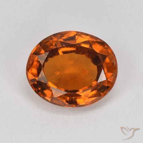 1.87ct Natürlicher tieforange Hessonit-Granat, Oval, VS
