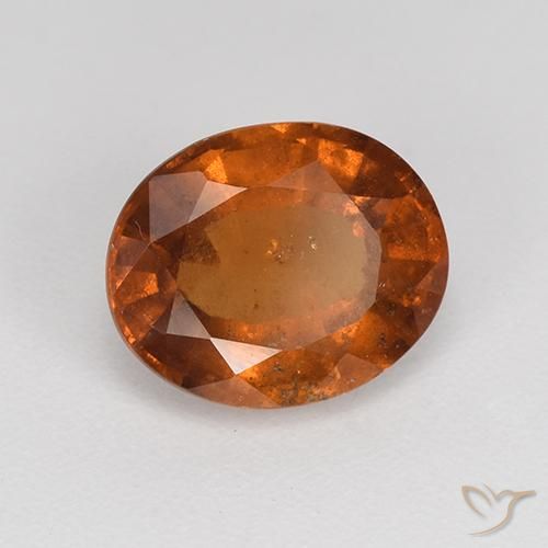 9,17 ctw natürlicher rötlich-orange Hessonit-Granat, Oval, VS-SI
