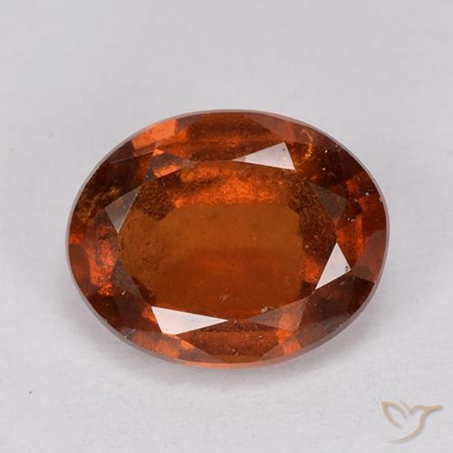 2.55ct Natürlicher Feuerorange Hessonit-Granat, Oval, VS-SI
