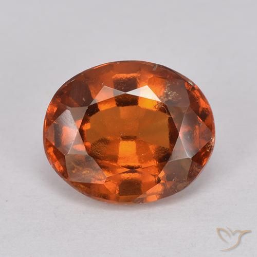 2.26ct Natürlicher tieforange Hessonit-Granat, Oval, VS