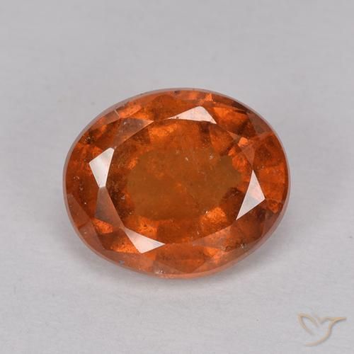 2.17ct Natürlicher Amber Orange Hessonit-Granat, Oval, VS-SI