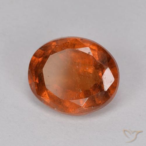 9,17 ctw natürlicher Amber Orange Hessonit-Granat, Oval, VS-SI