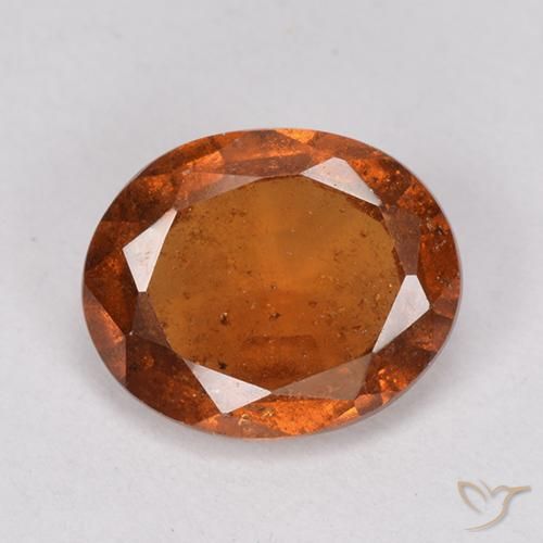 2.15ct Natürlicher Mitteldunkles Orange Hessonit-Granat, Oval, VS-SI