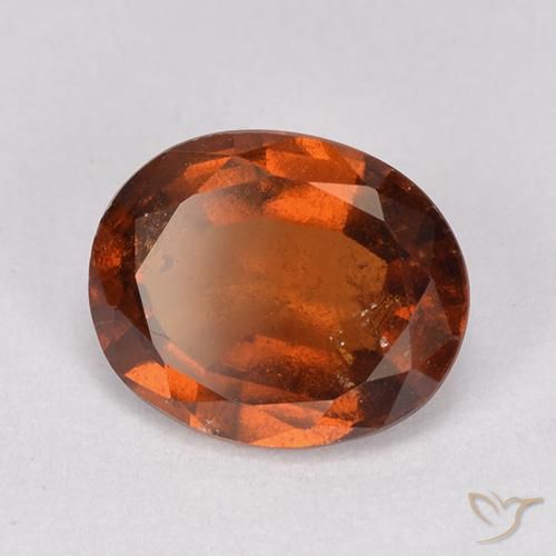 9,17 ctw natürlicher rötlich-orange Hessonit-Granat, Oval, VS-SI