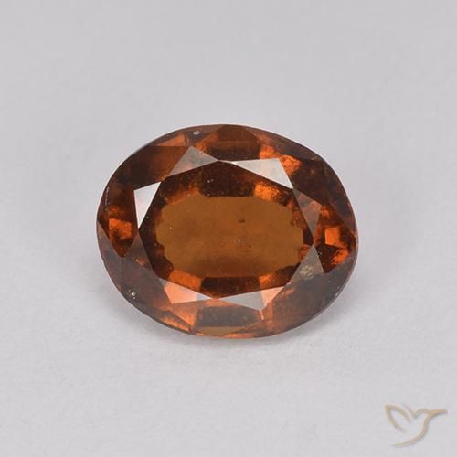 2.14ct Natürlicher Mitteldunkles Orange Hessonit-Granat, Oval, VS