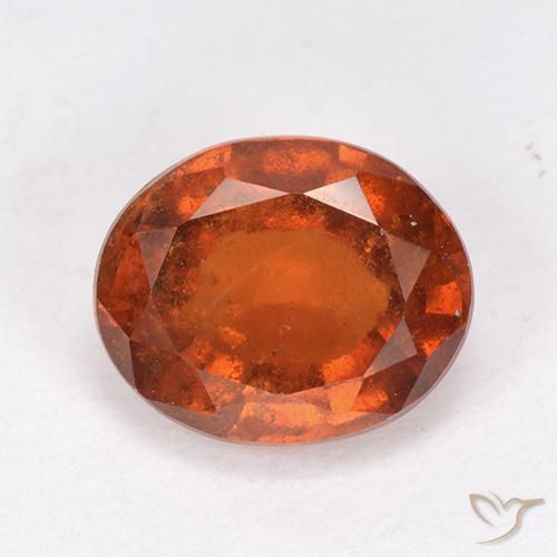 2.12ct Natürlicher Mittelorange Hessonit-Granat, Oval, VS-SI