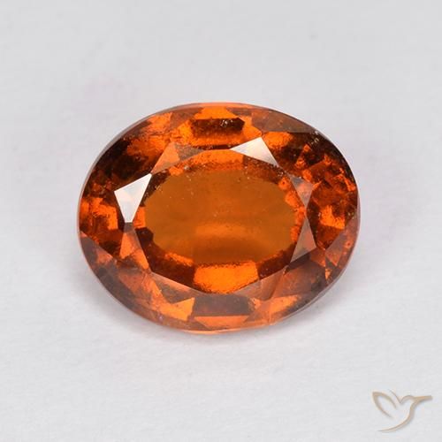 2.06ct Natürlicher tieforange Hessonit-Granat, Oval, VS-SI