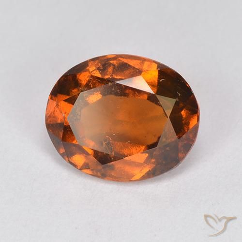 9,17 ctw natürlicher Mitteldunkles Orange Hessonit-Granat, Oval, VS-SI