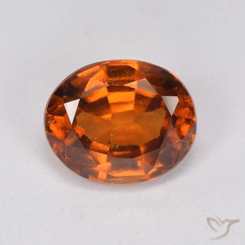2.08ct Natürlicher tieforange Hessonit-Granat, Oval, VS