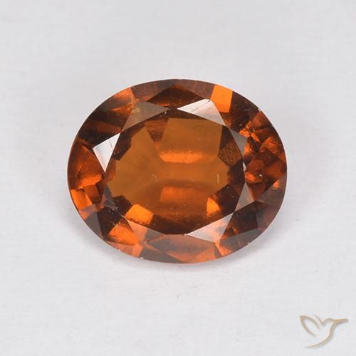 1.90ct Natürlicher rötlich-orange Hessonit-Granat, Oval, VS