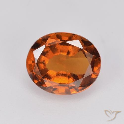 2.13ct Natürlicher tieforange Hessonit-Granat, Oval, VS-SI