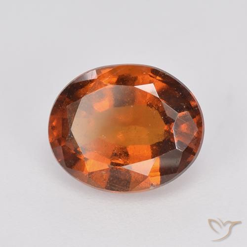 9,17 ctw natürlicher rötlich-orange Hessonit-Granat, Oval, VS-SI