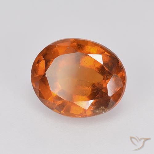 9,17 ctw natürlicher Mitteldunkles Orange Hessonit-Granat, Oval, VS-SI