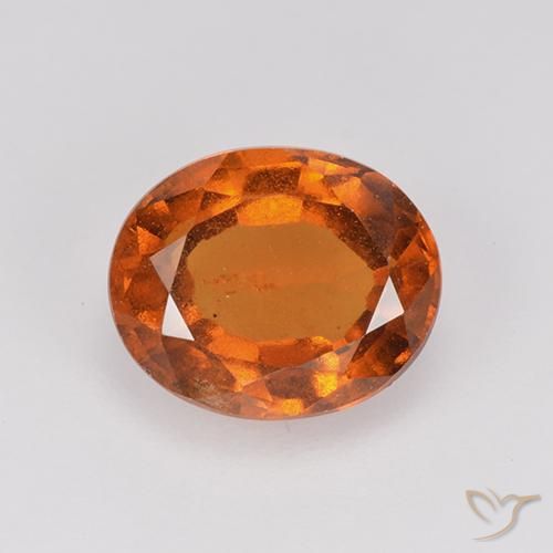 2.11ct Natürlicher tieforange Hessonit-Granat, Oval, VS-SI